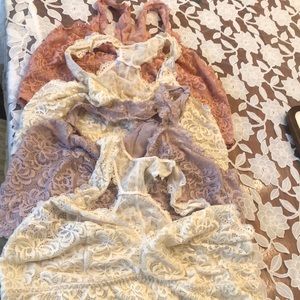 4 torrid racer back lace bras